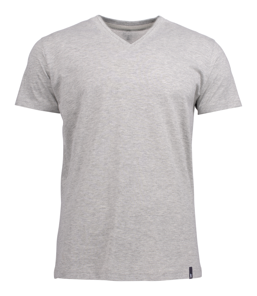 American V T-Shirt Heren - Grijs Mêlée