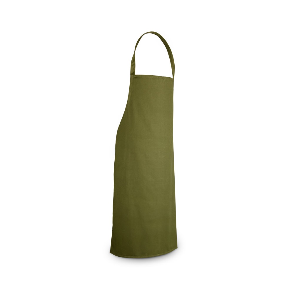 CUMIN. Katoenen keperstof schort (180 g/m²) - Donkergroen