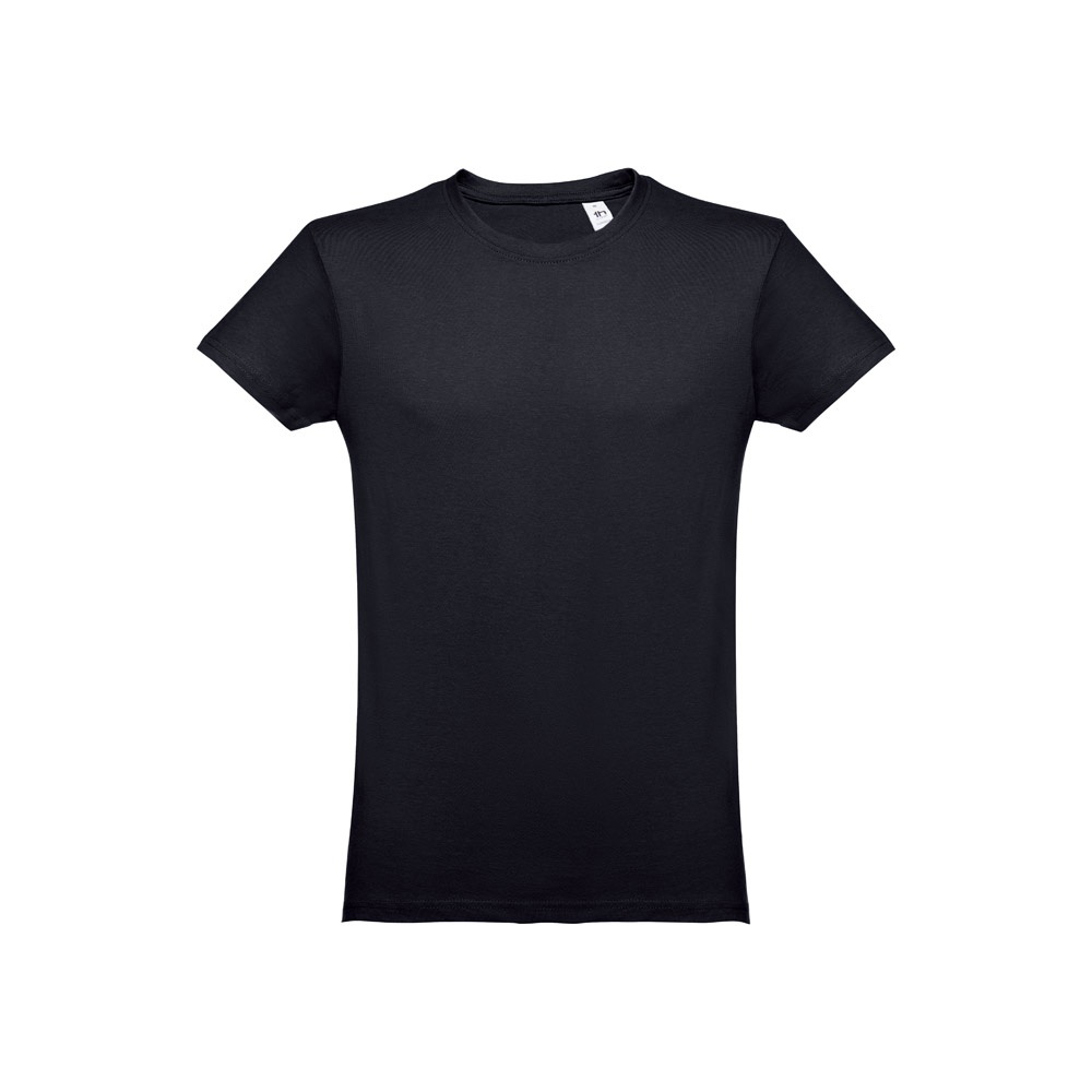THC LUANDA. Heren-T-shirt in tubekatoen - Zwart