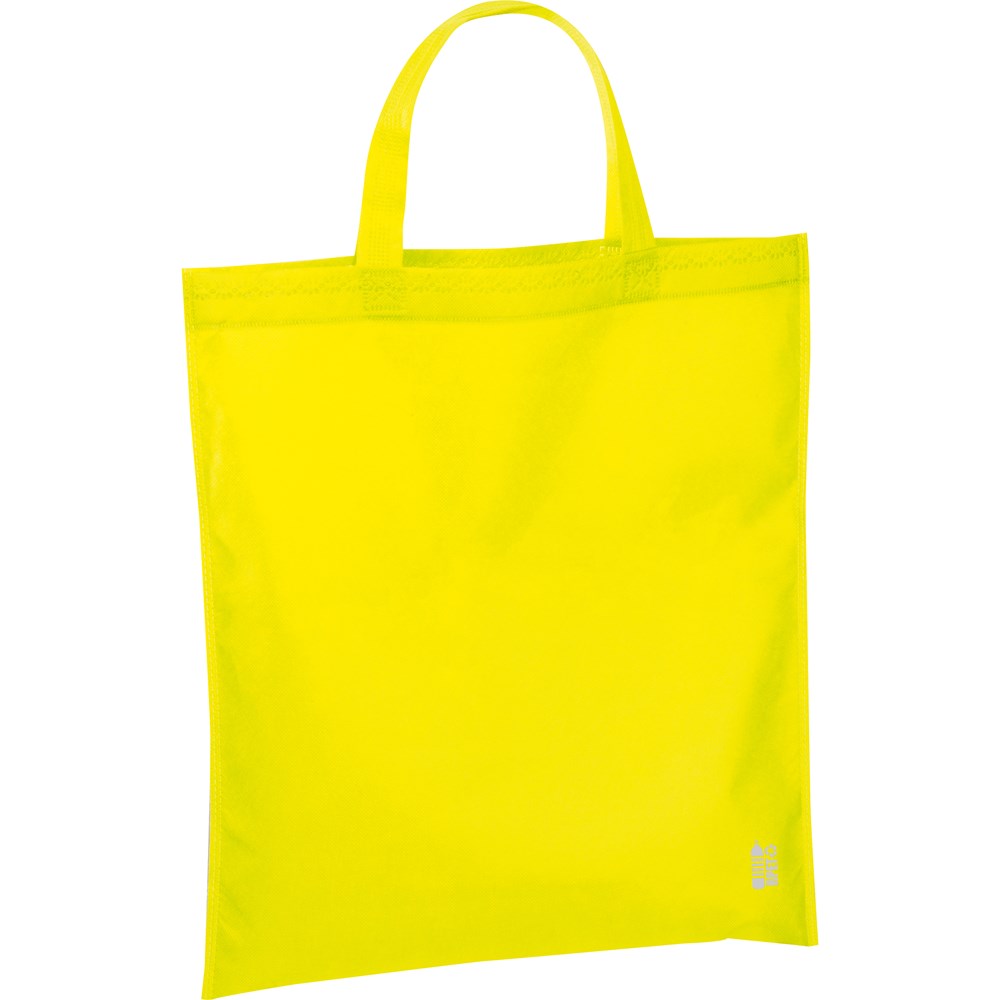 Gerecycled Non Woven boodschappentas - Geel