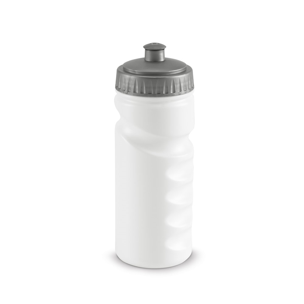 LOWRY. 530 mL HDPE sportfles - Satijn zilver