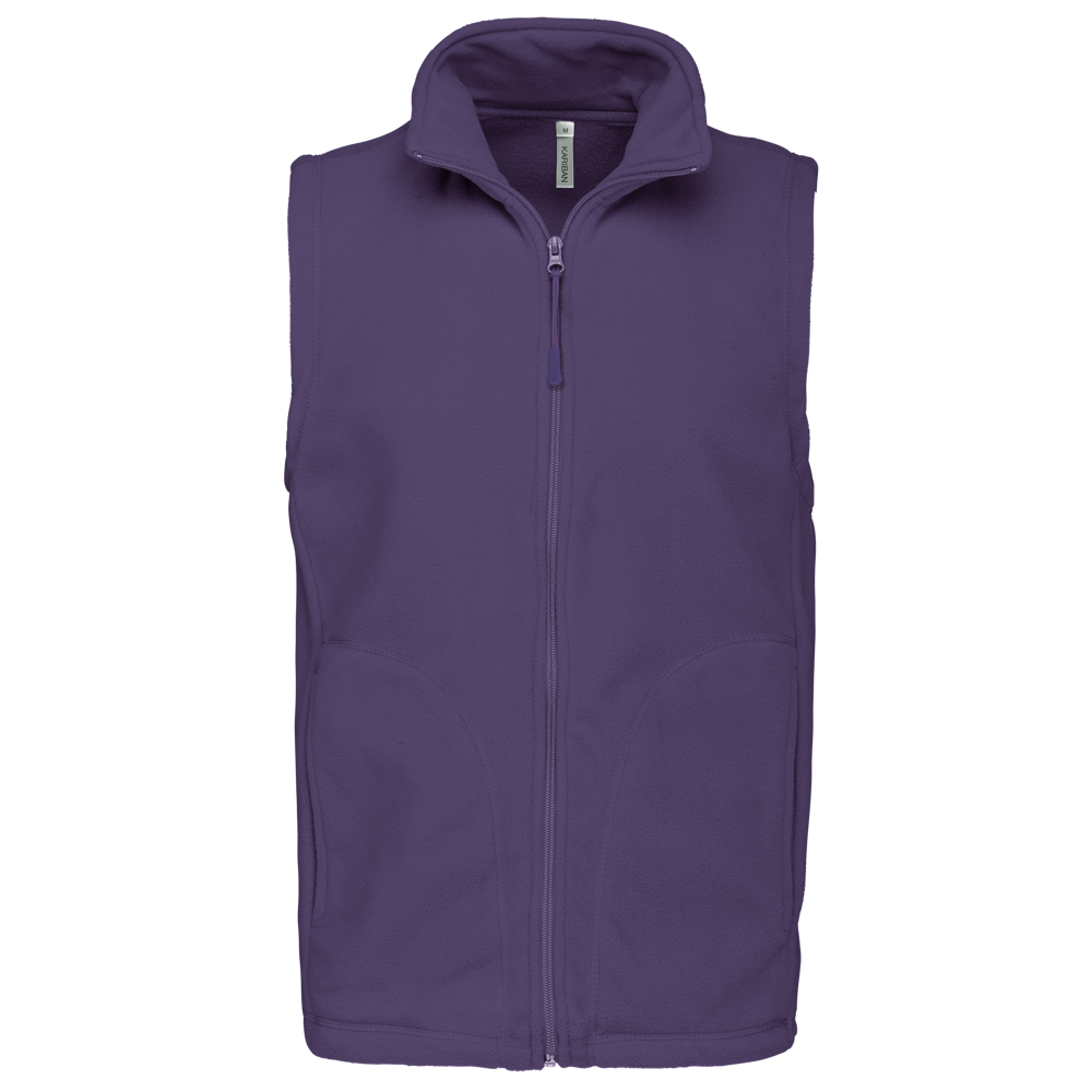 - Bodywarmer van microfleece heren - purple
