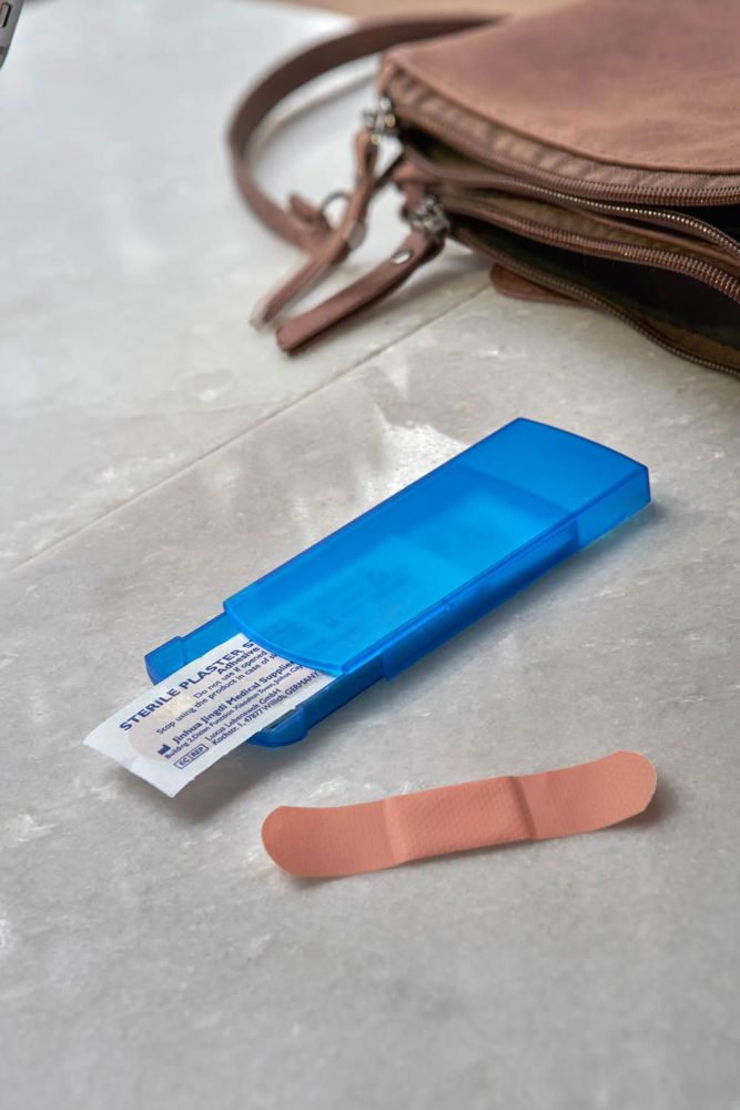 Kunststof cassette met pleisters Pocket