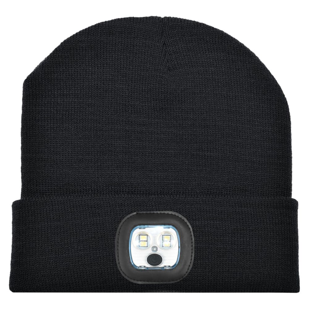 Gebreide muts met ledlamp