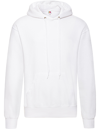 Fruit of the Loom - Classic Hooded Sweat - White