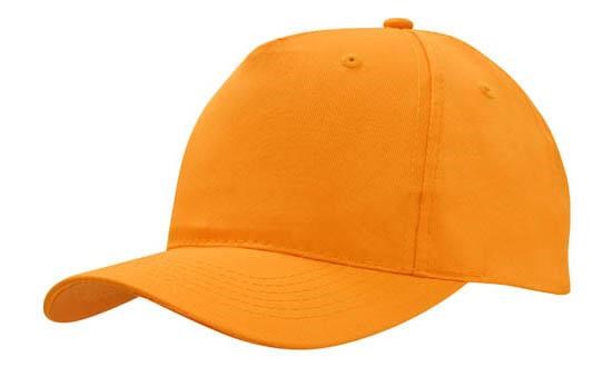 Ademende Poly Twill - 5 Paneel pet (4011) - Oranje