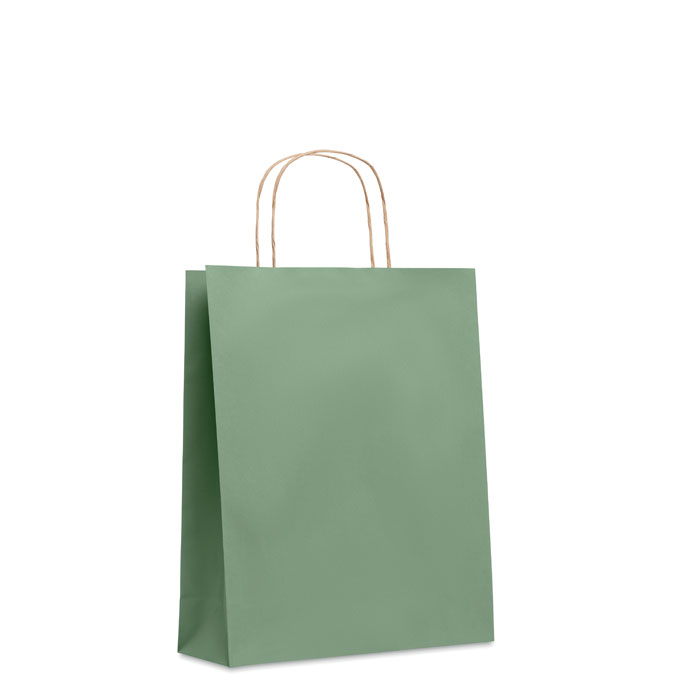 PAPER TONE M - Medium papieren geschenktas - Groen