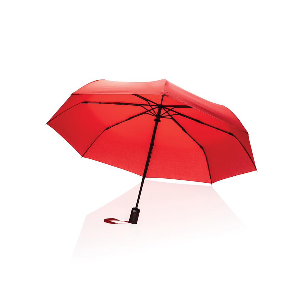 21" Impact AWARE™ RPET 190T auto open/dicht paraplu - rood (± PMS 032)