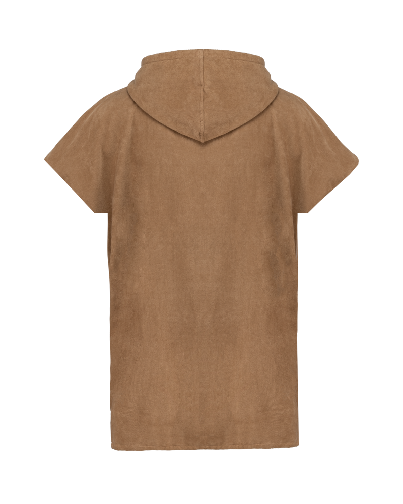 PA582 - Kinderponcho met capuchon van badstof