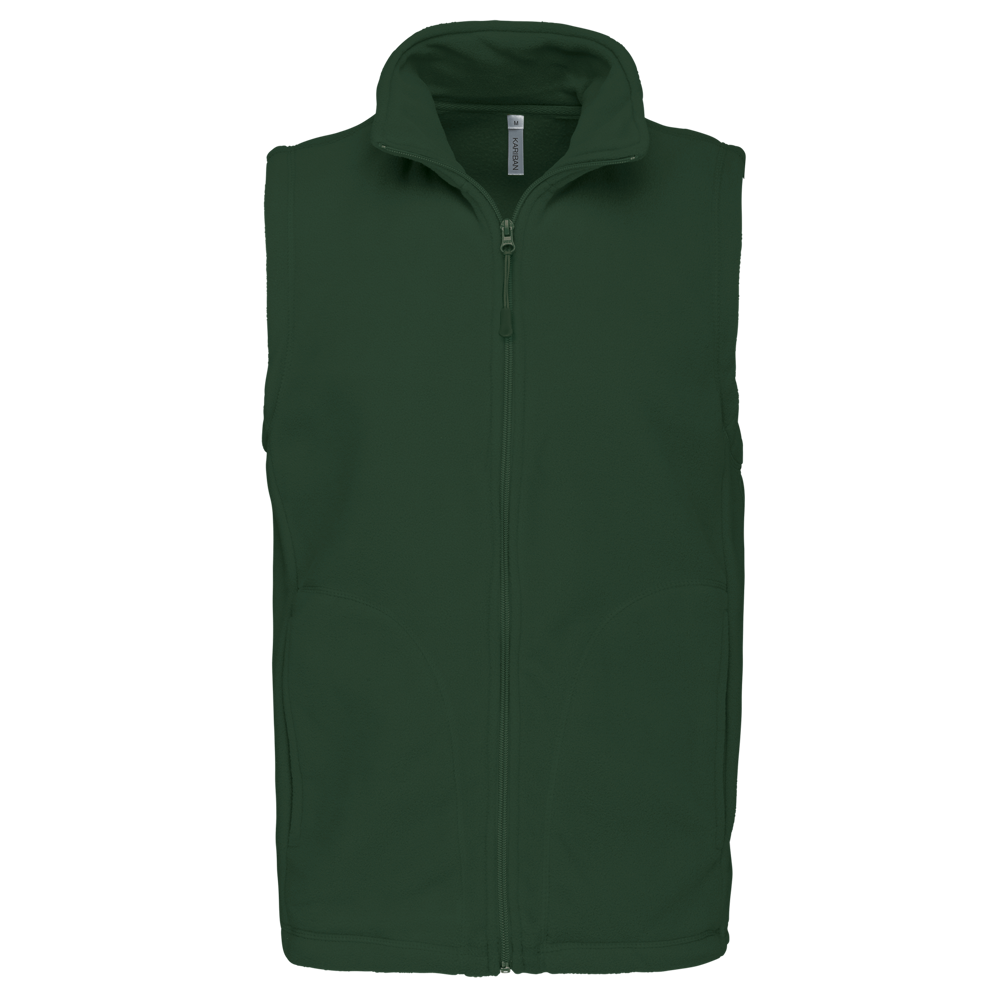 - Bodywarmer van microfleece heren - Forest Green