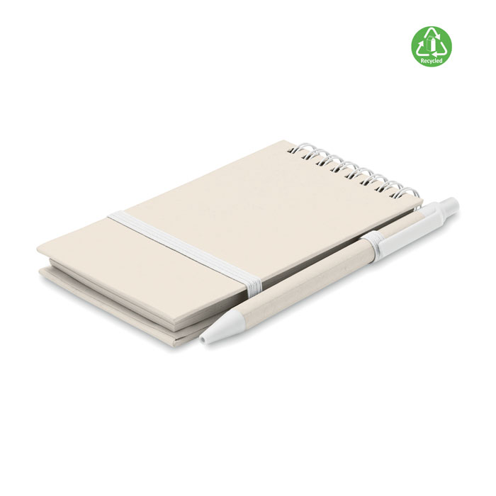 MITO SET - A6 Gerecycled karton notebook - Wit