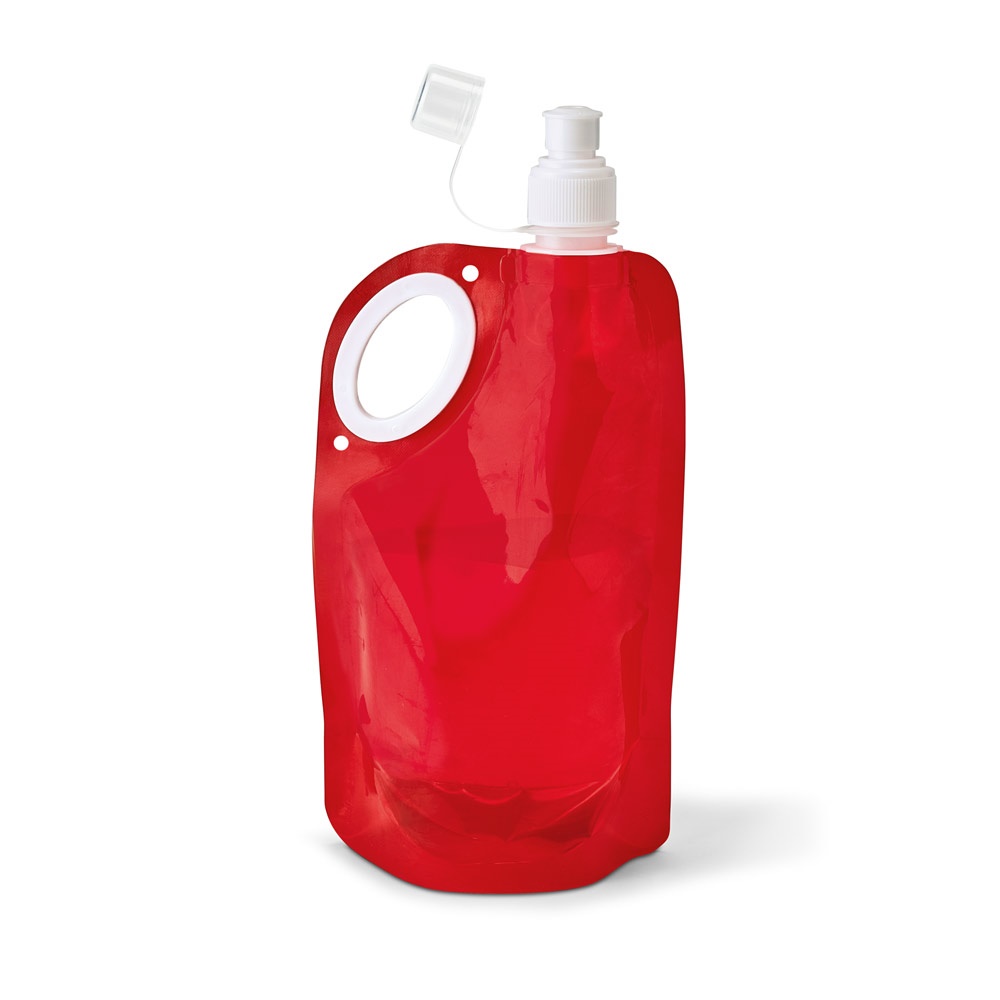 HIKE. Opvouwbare fles in PET, PA en PE 750 mL - rood