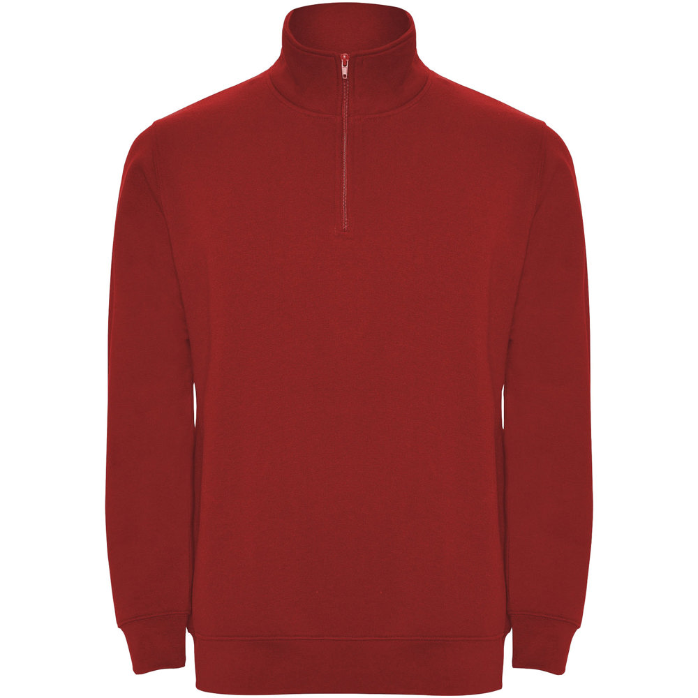 Aneto 280 g/m² trui met kwartritssluiting - rood
