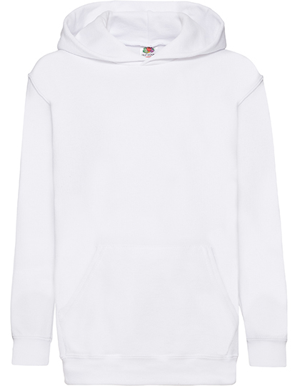 Fruit of the Loom - Kids´ Classic Hooded Sweat - White