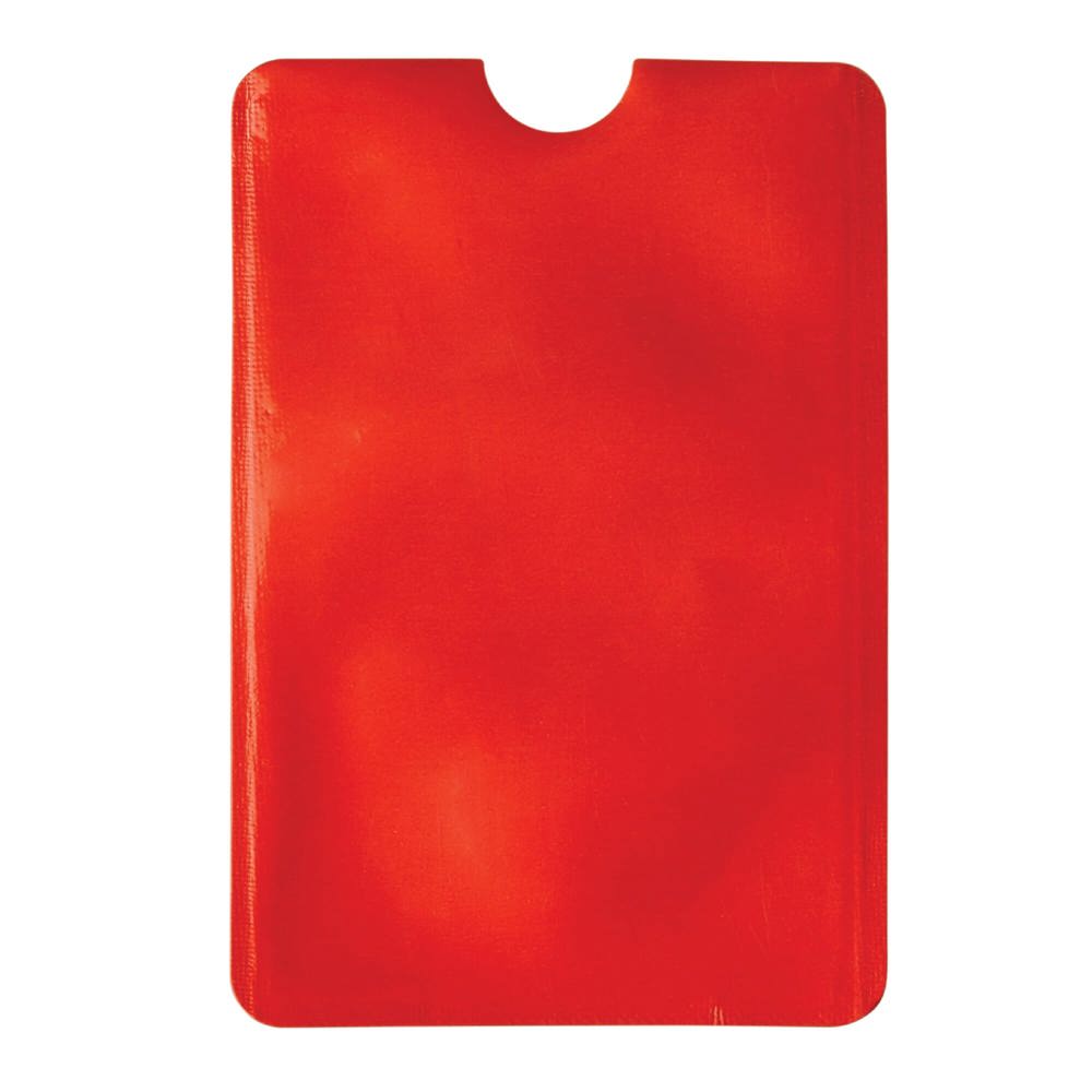 Kaarthouder soft anti-skimming - rood