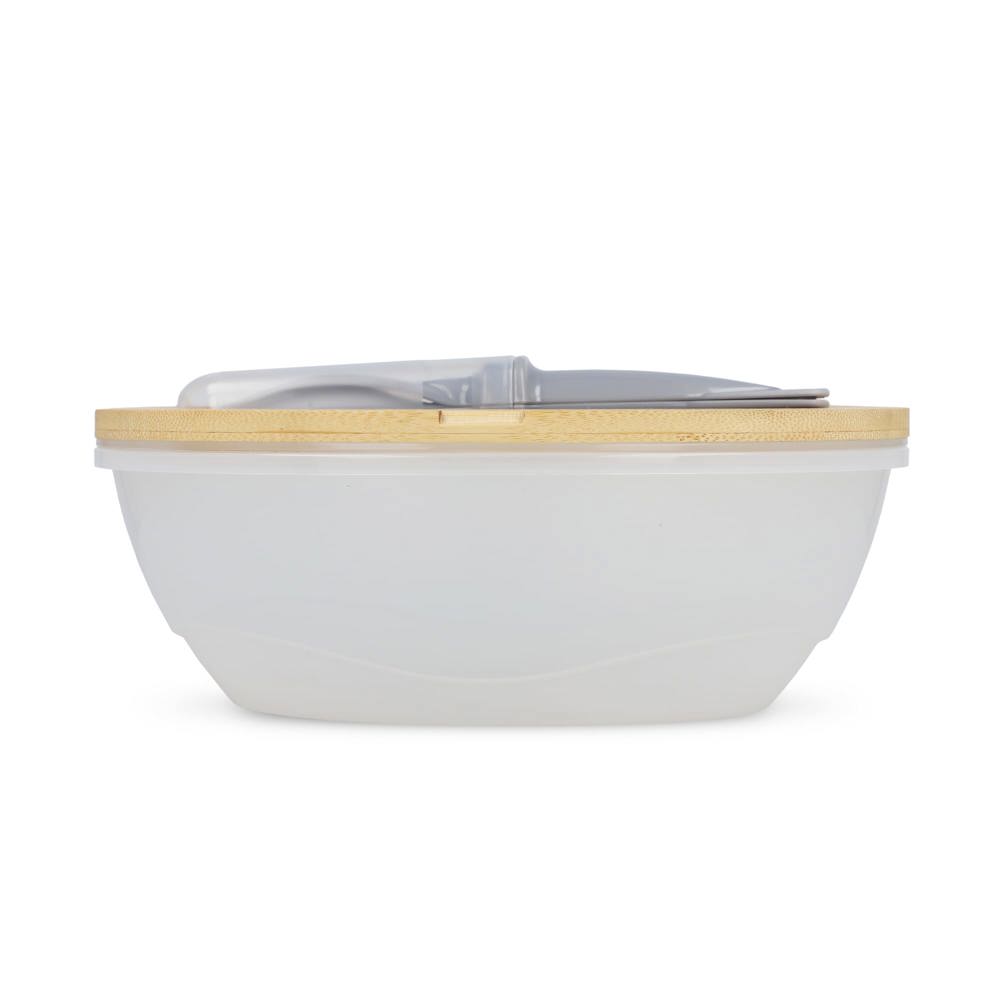 Lunchbox R-PP &amp; bamboe met bestek - 1L