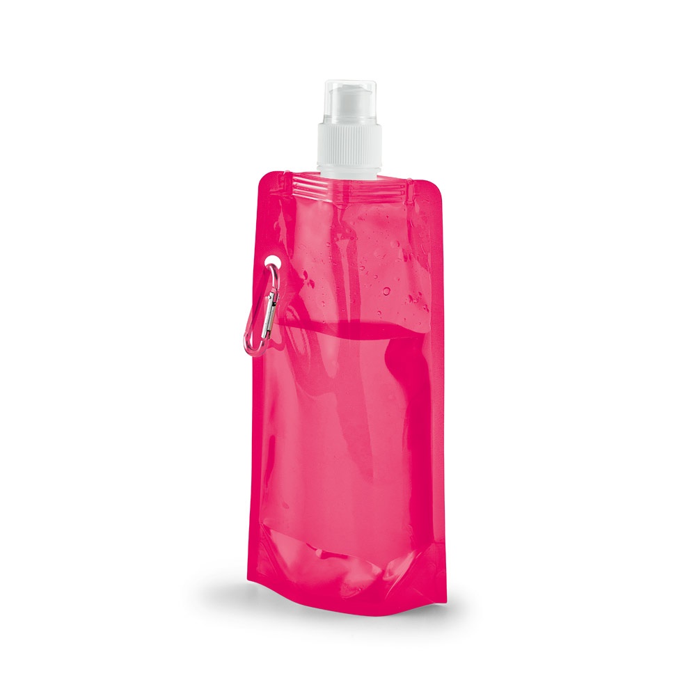 KWILL. 460 ml PE opvouwbare fles - roze