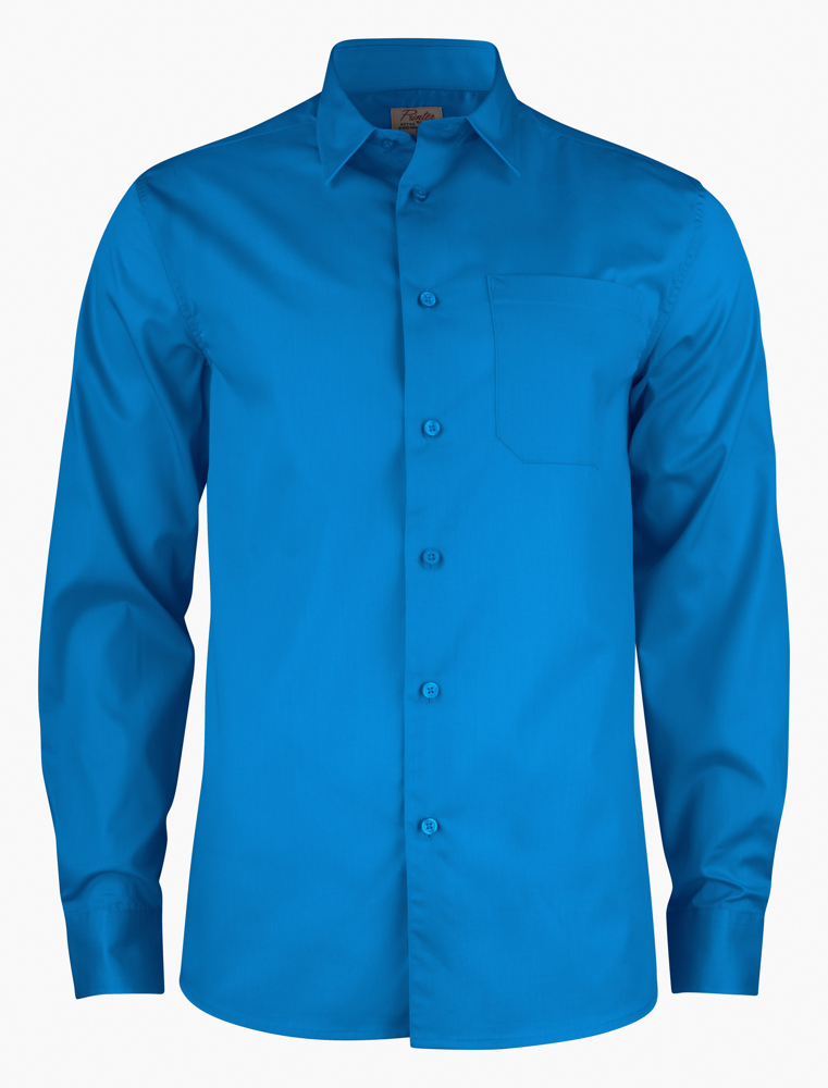 Point Hemd Heren - Oceaan Blauw