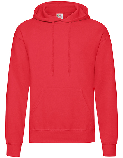 Fruit of the Loom - Classic Hooded Sweat - Red