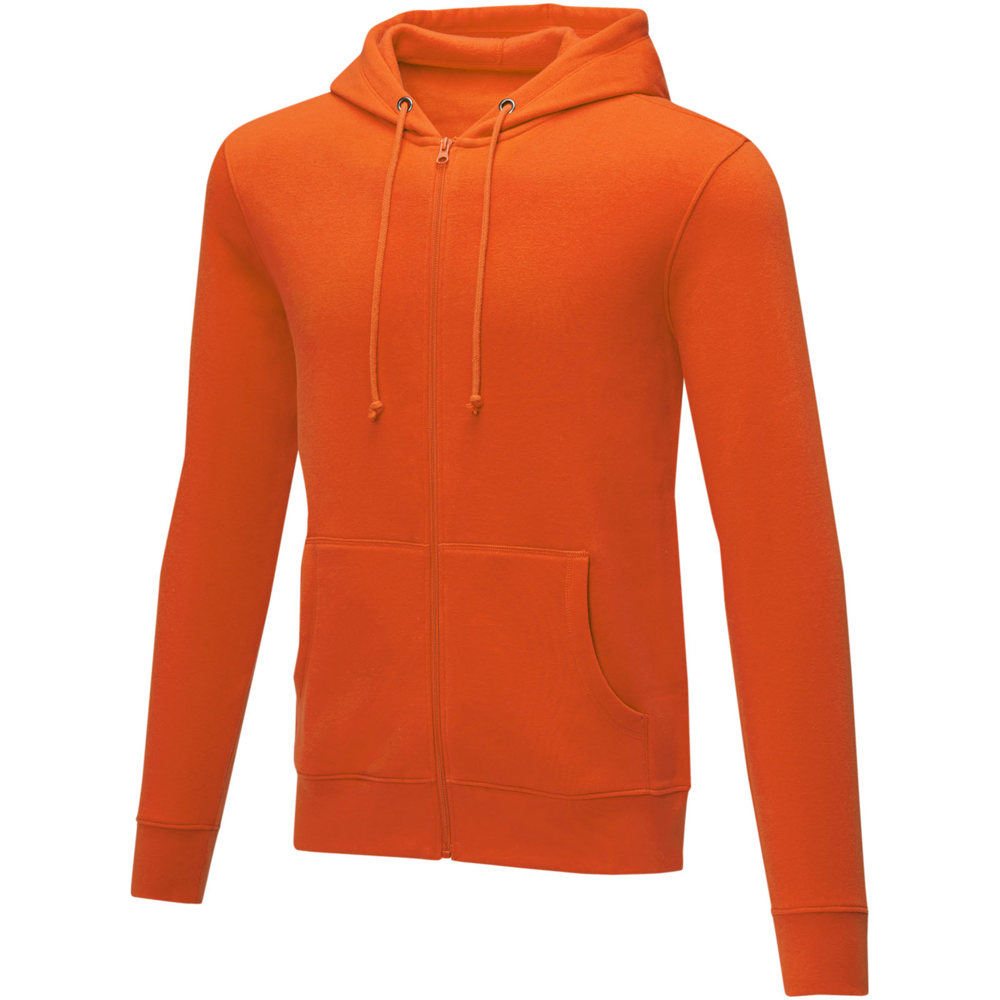 Charon 240 g/m² heren hoodie met ritssluiting - oranje