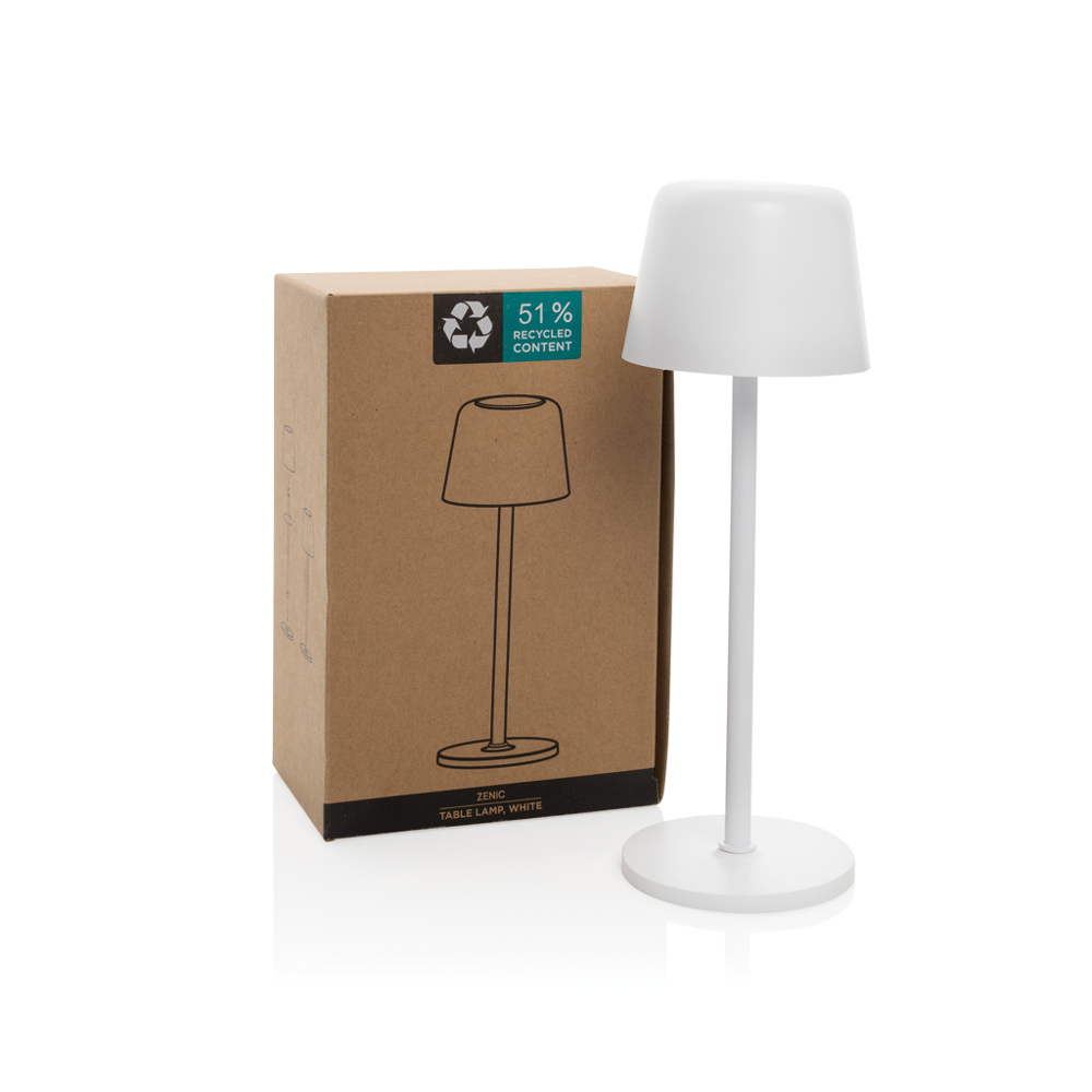 Zenic RCS gerecyclede plastic USB oplaadbare tafellamp