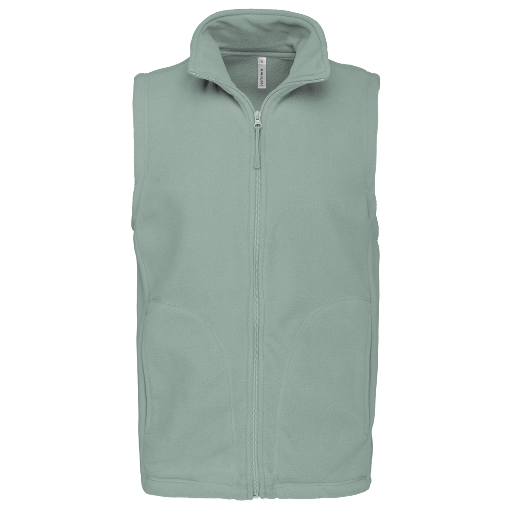 - Bodywarmer van microfleece heren - sage