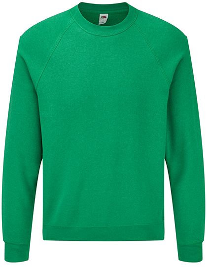 Fruit of the Loom - Classic Raglan Sweat - Heather Green