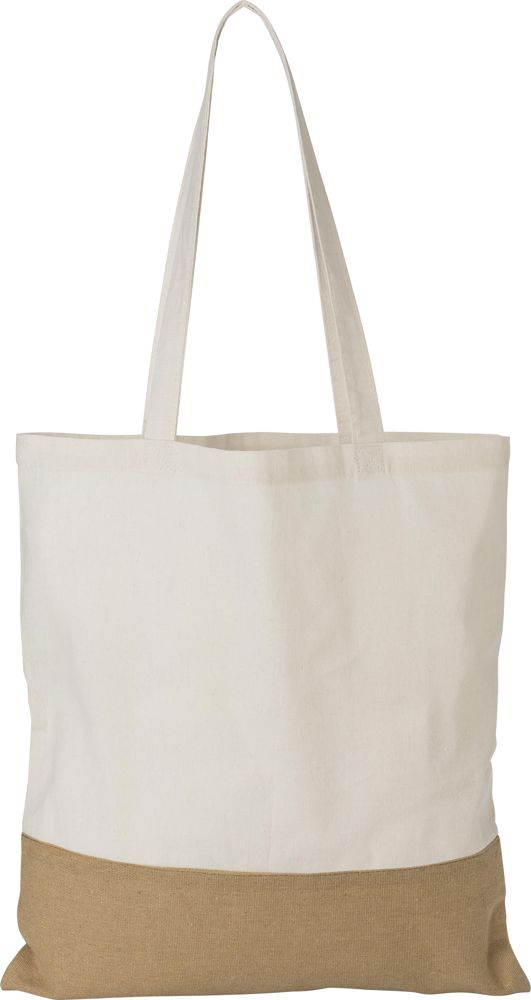 Katoenen (160 g/m2) boodschappentas Kyler - khaki (écru)