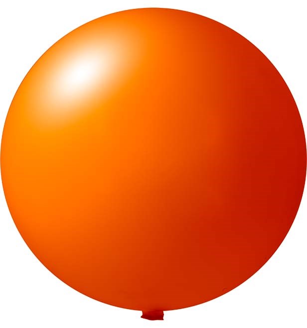Reuzenballonnen onbedrukt Ø 80 cm - Oranje (4420) Pastel (± PMS 1505)
