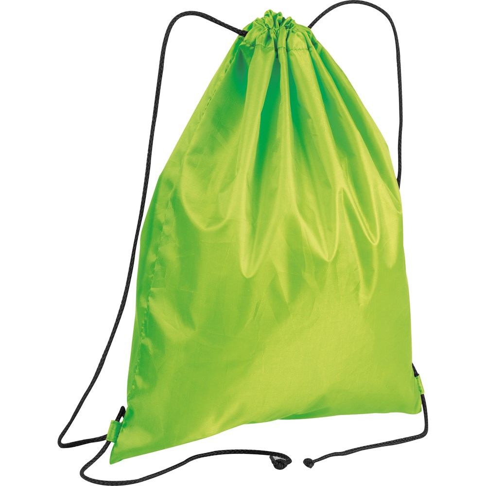 Gymbag van gerecycled polyester - Appelgroen