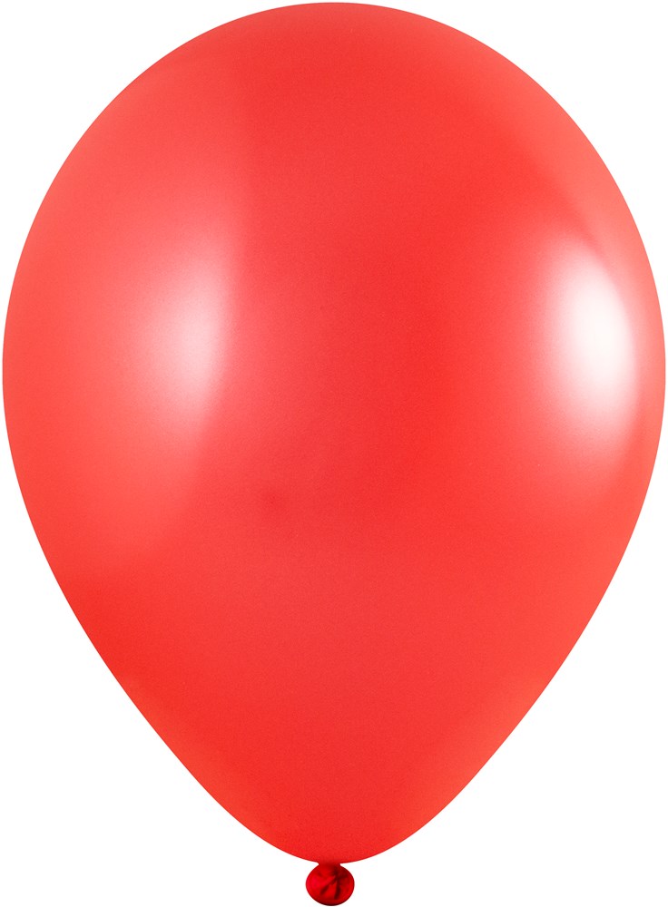 Ballonnen onbedrukt 85/95 cm - Ø 33 cm - 11 inch - Rood Metallic (2430) (± PMS 185)
