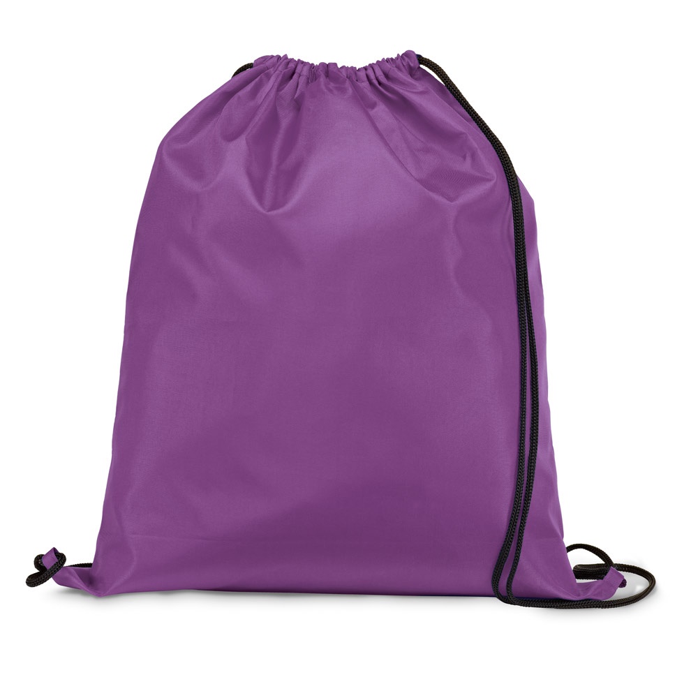 CARNABY. 210D rugzak met zwarte trekkoorden - Paars