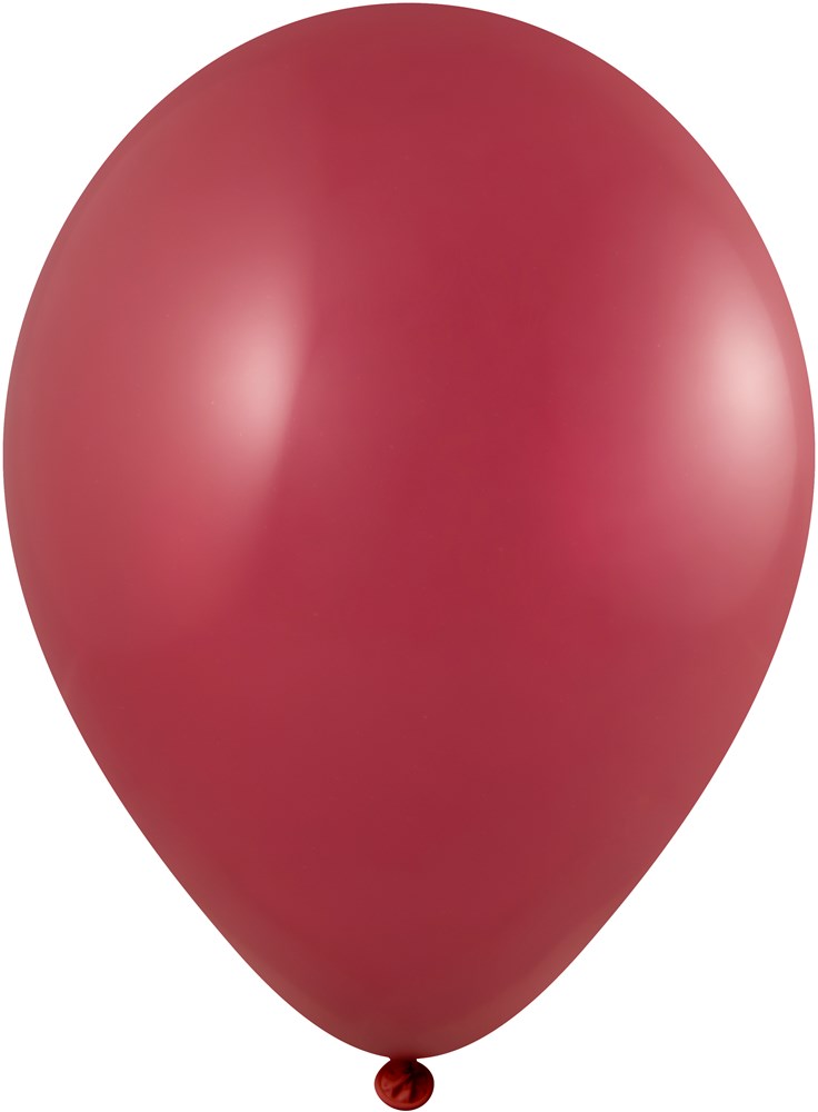 Ballonnen onbedrukt 85/95 cm - Ø 33 cm - 11 inch - Burgundy (1132) Pastel (± PMS 7419)