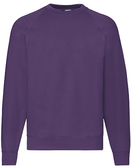 Fruit of the Loom - Classic Raglan Sweat - purple