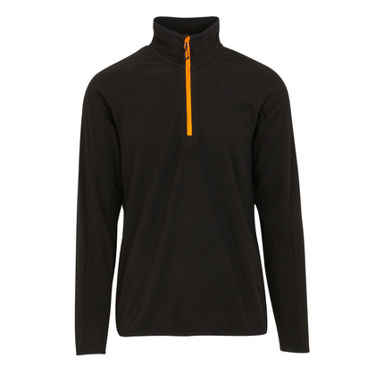 Regatta Professional - Navigate Half Zip Fleece - Black, Orange Pop