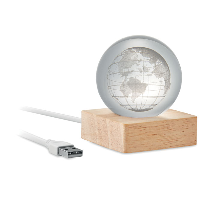 GLOBE LIGHT - LED wereldbol glazen bol