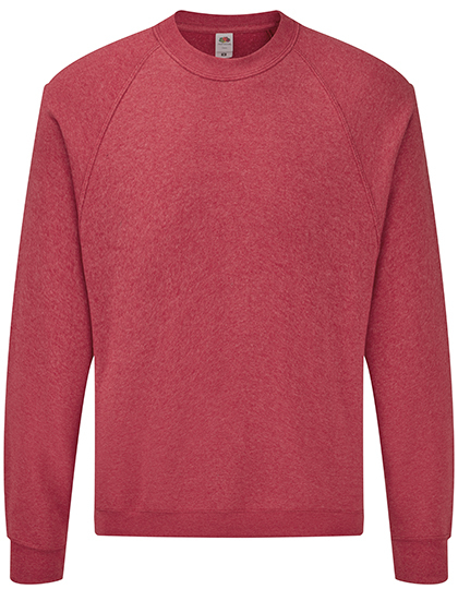 Fruit of the Loom - Classic Raglan Sweat - Heather Red