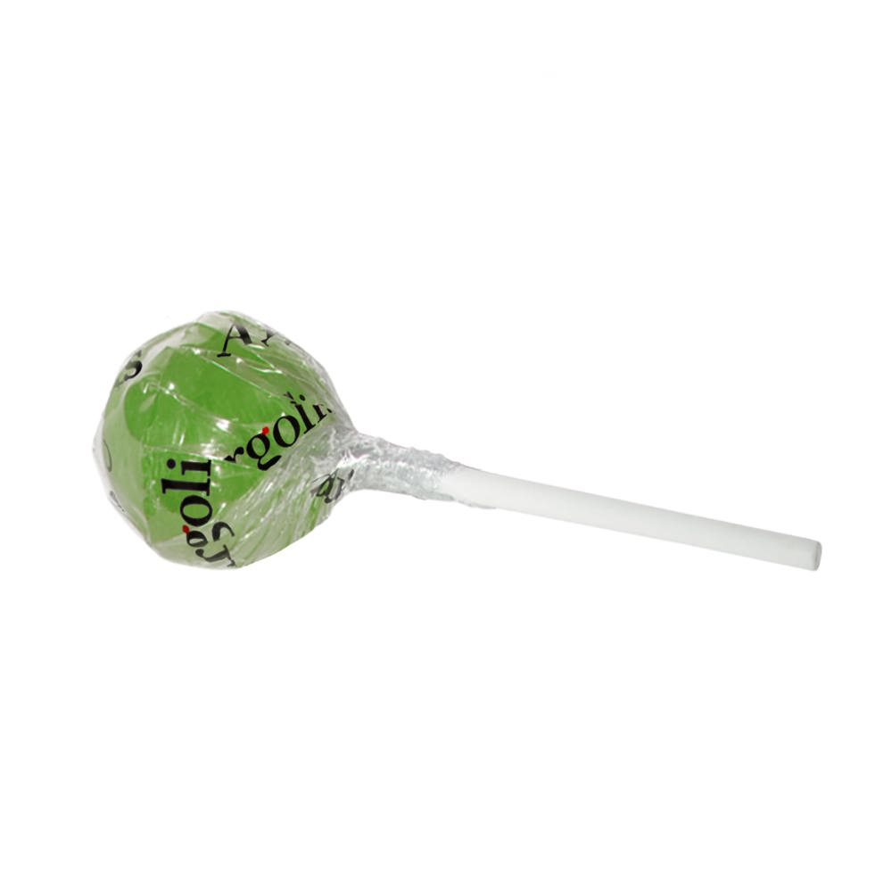 Ronde lolly - Transparant/Groen