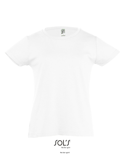 SOL´S - Kids´ T-Shirt Girlie Cherry - White