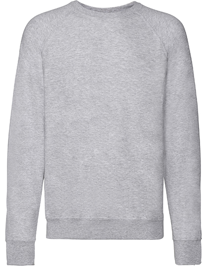 Fruit of the Loom - Lightweight Raglan Sweat - Heather Grey