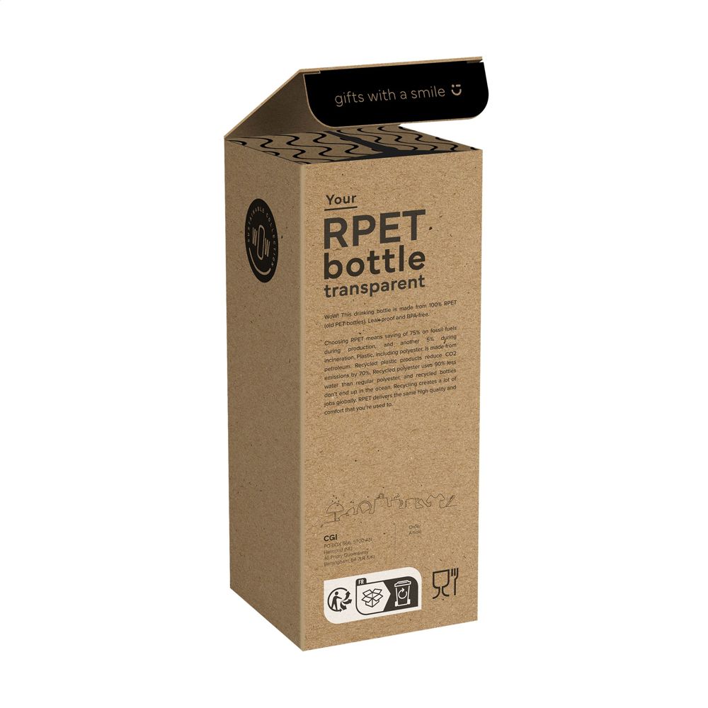 RPET Bottle 500 ml waterfles