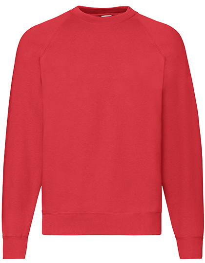 Fruit of the Loom - Classic Raglan Sweat - red