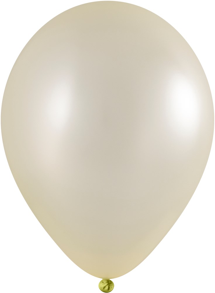Ballonnen onbedrukt 85/95 cm - Ø 33 cm - 11 inch - Licht geel Metallic (2611) (± PMS 100)
