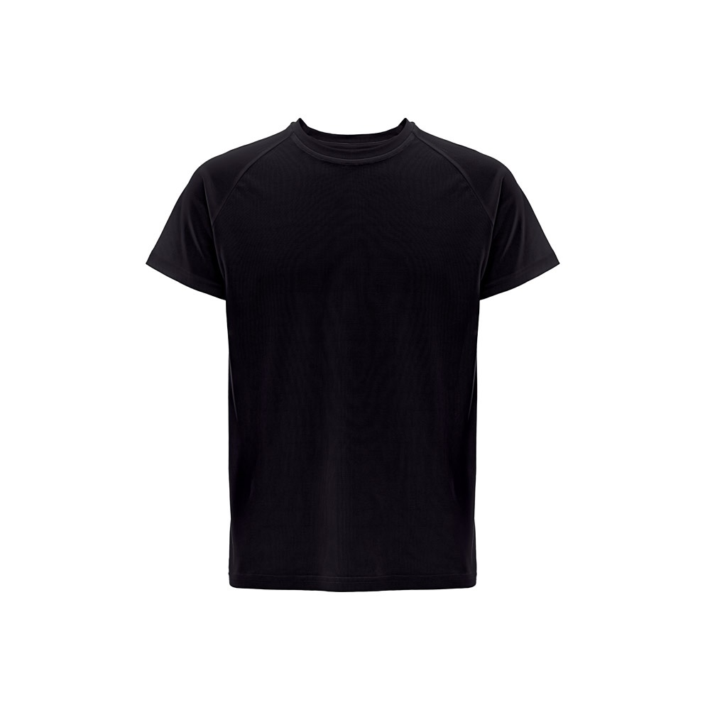 THC MOVE. Technisch T-shirt met korte mouwen in polyester - Zwart