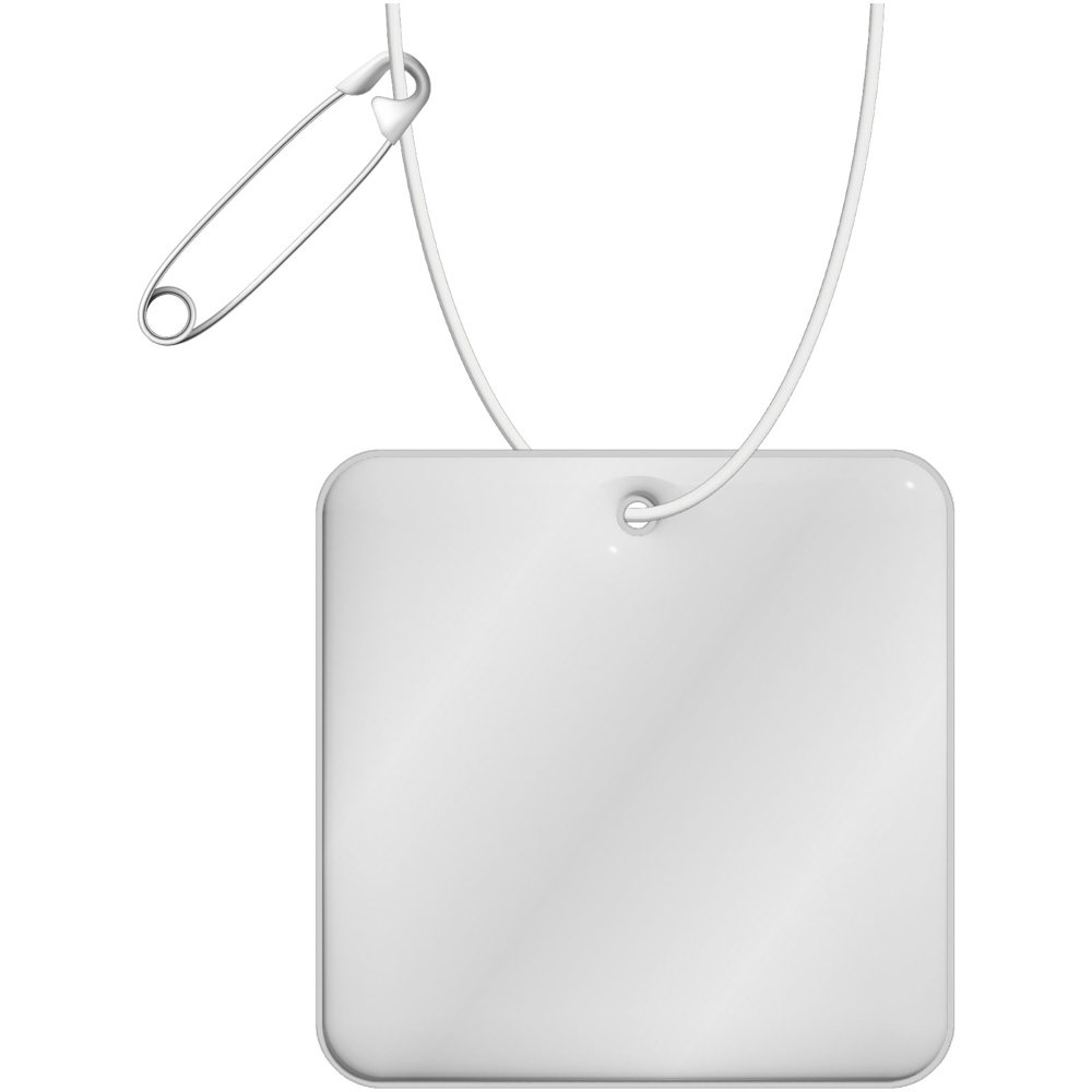 RFX™ H-20 vierkante reflecterende pvc hanger - Wit