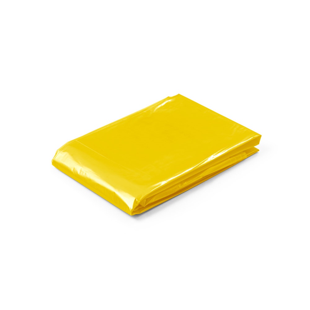 SANDRA. Waterdichte poncho - Geel