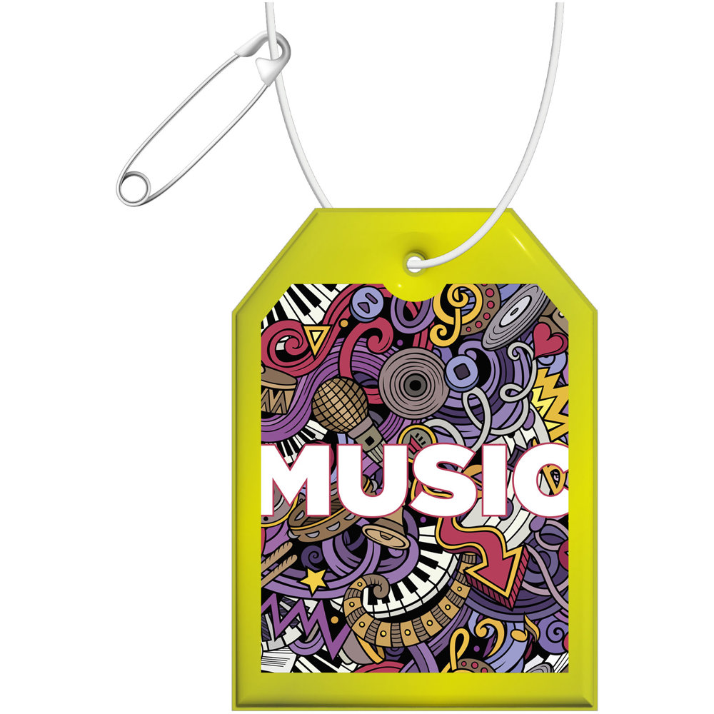 RFX™ H-12 reflecterende pvc hanger met label