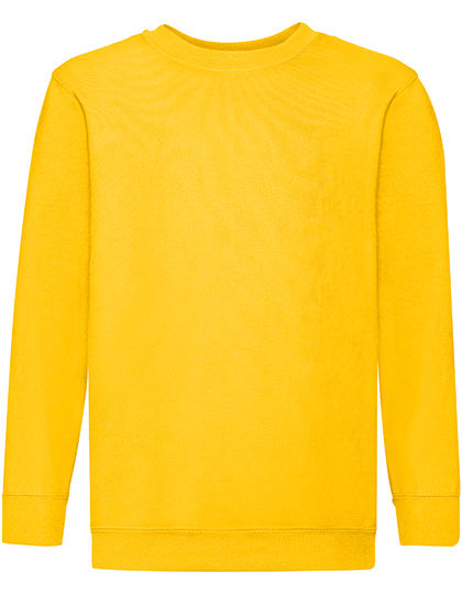 Fruit of the Loom - Kids´ Classic Set-In Sweat - Sunflower