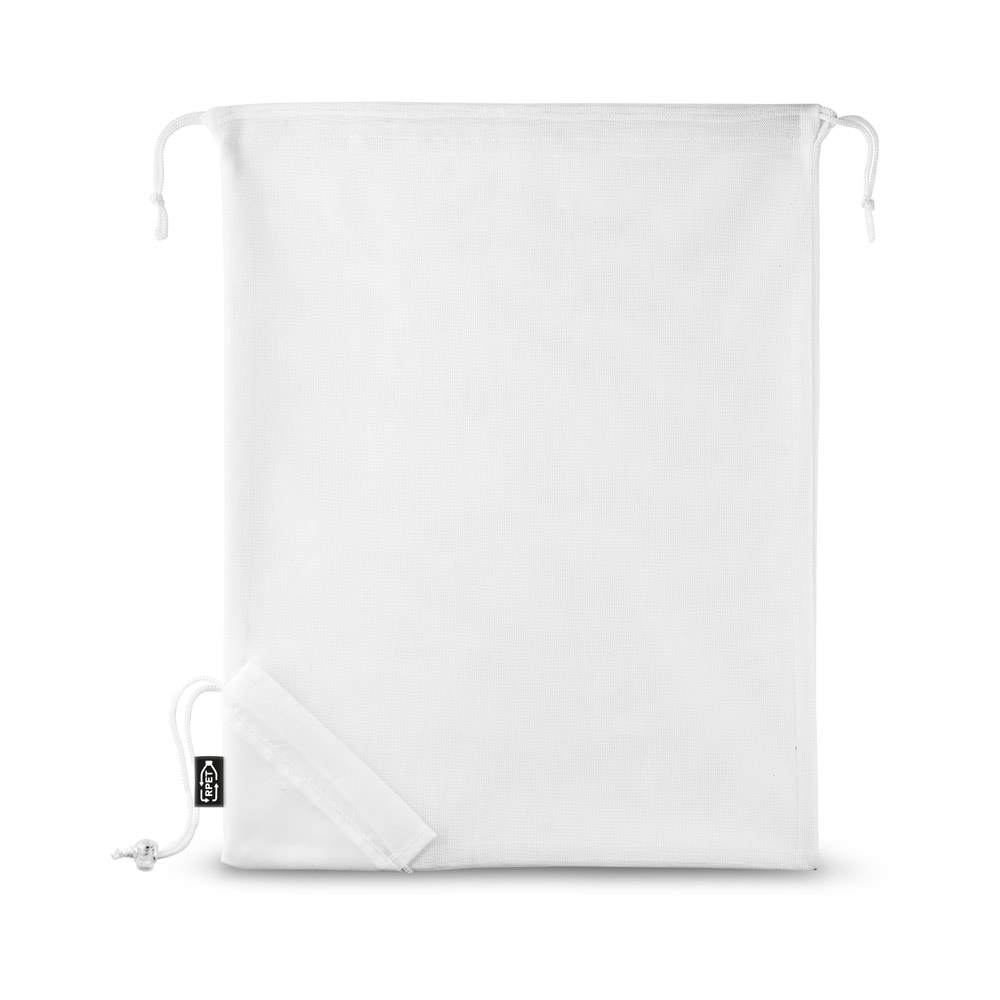 BOLZANO. Opvouwbare tas van mesh en 190T gerecycled polyester (100% rPET)