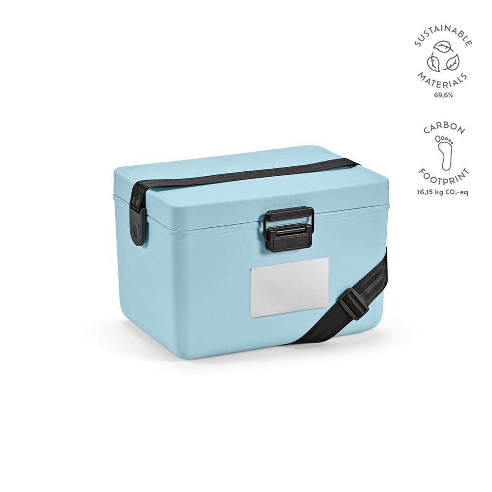 Bangkok 12L Koeler Gerecycled PP - Pastelblauw